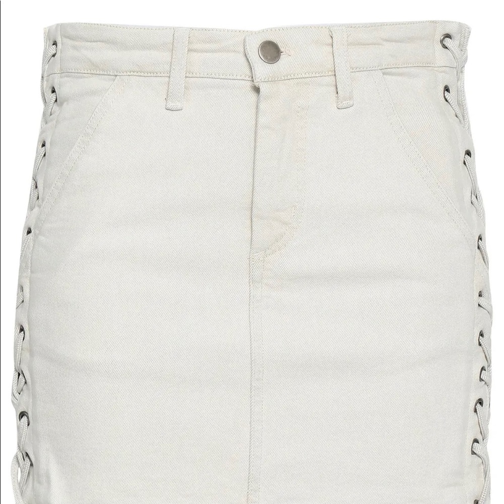 ALC Denim Lace Up Skirt - Picture 2 of 13